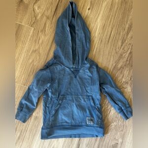 OshKosh B'gosh Blue Denim long sleeves hooded Shirt size 18 Months
